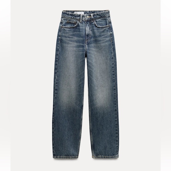 ZARA MOM FIT HIGH-WAIST JEANS - Picture 8 of 8